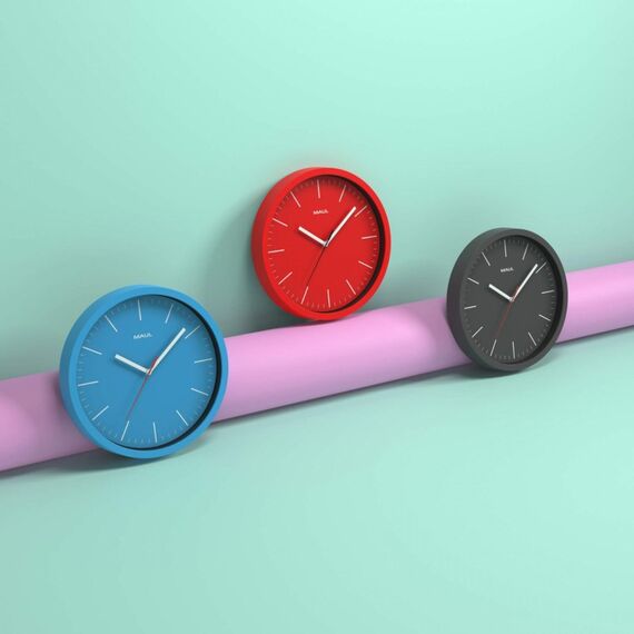 MAUL 9053434 Wand- /Tischuhr Digitale Uhr Rund Blau, 2 image