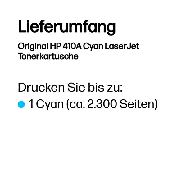 HP Original 410A Cyan LaserJet Tonerkartusche, 3 image