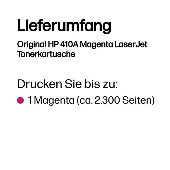 HP Original 410A Magenta LaserJet Tonerkartusche, 3 image