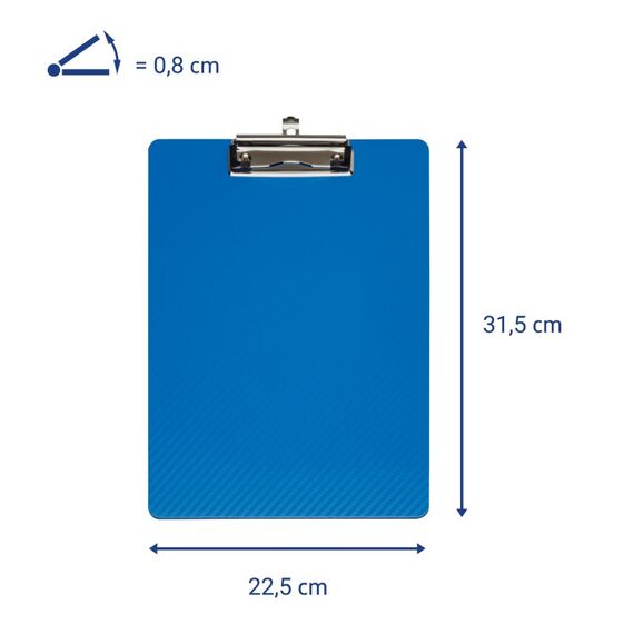MAUL MAULflexx Klemmbrett A4 Polypropylen (PP) Blau, Farbe: Blau, 7 image