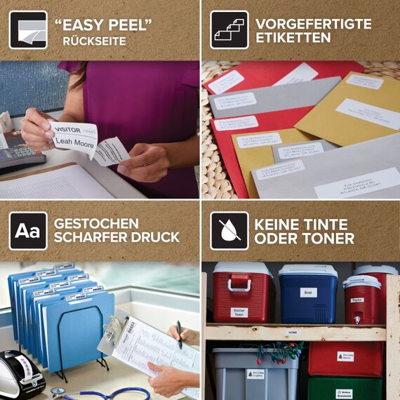 DYMO Original LabelWriter DHL Versandetiketten für LabelWriter 5XL/4XL-Etikettendrucker | 102 mm x 210 mm | Rolle mit 140 Etiketten | selbstklebend | für LabelWriter Beschriftungsgerät, 11 image