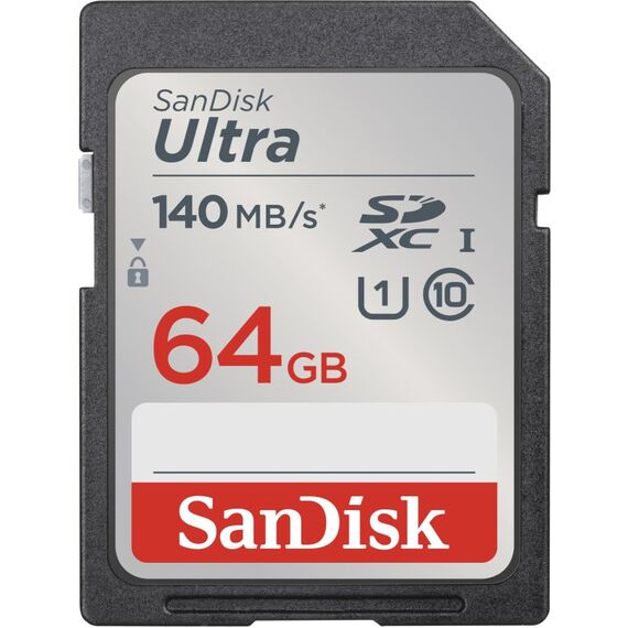 SanDisk Ultra 64 GB SDXC UHS-I Klasse 10, Kapazität: 64 GB