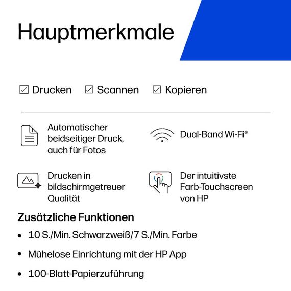 HP ENVY 6132e Wireless All-in-One Farbe Drucker, Instant Ink; Fotodruck, 7 image