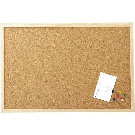 MAUL 2704070 Pinnwand Feste Pinnwand Holz Kork