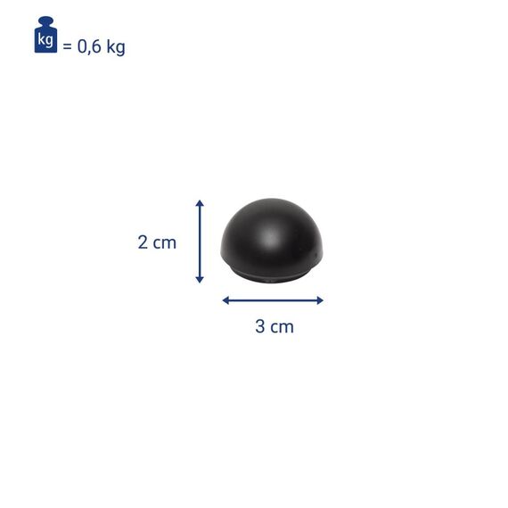 MAUL 6175090 Tafelzubehör Tafelmagnet, Farbe: Schwarz, 2 image
