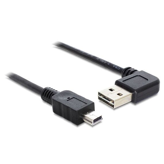 DeLOCK 2m USB 2.0 A - miniUSB m/m USB Kabel USB A Mini-USB A Schwarz, Länge: 2 m