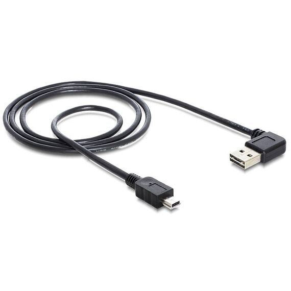 DeLOCK 2m USB 2.0 A - miniUSB m/m USB Kabel USB A Mini-USB A Schwarz, Länge: 2 m, 2 image
