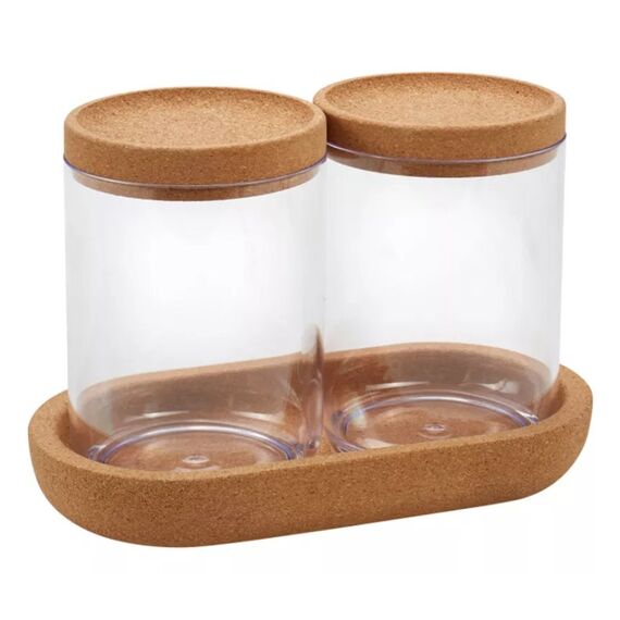 Diaqua Mora Schminktasche Kunststoff Transparent, Braun