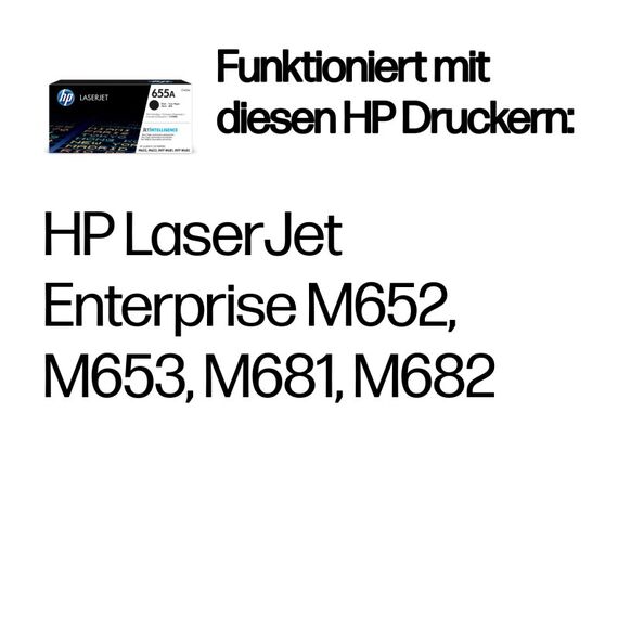 HP 655A Schwarz Original LaserJet Tonerkartusche, 2 image