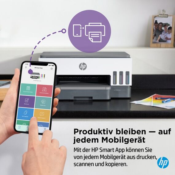 HP Smart Tank 7005 Wireless All-in-One Farbe Drucker, Beidseitiger Druck; Kopierer, Scanner, 11 image