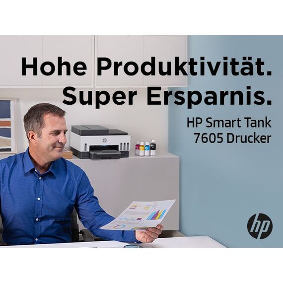 HP Smart Tank 7605 Wireless All-in-One Farbe Drucker, Beidseitiger Druck; Kopierer, Scanner, 12 image
