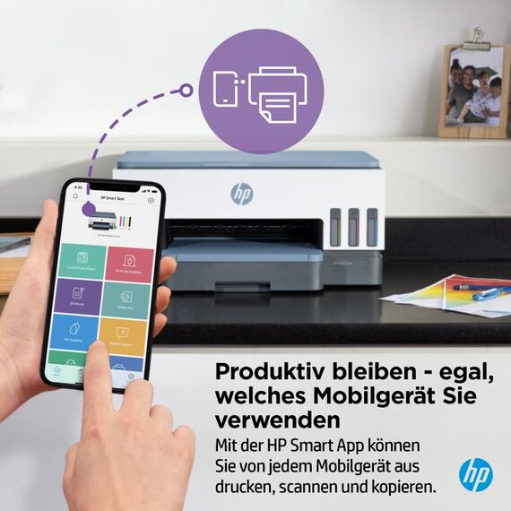 HP Smart Tank 7006 Wireless All-in-One Farbe Drucker, Beidseitiger Druck; Kopierer, Scanner, 6 image