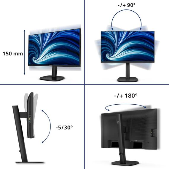Philips 3000 series 24B2N3200J/00 Computerbildschirm 60,5 cm (23.8") 1920 x 1080 Pixel Full HD LCD Schwarz, 3 image