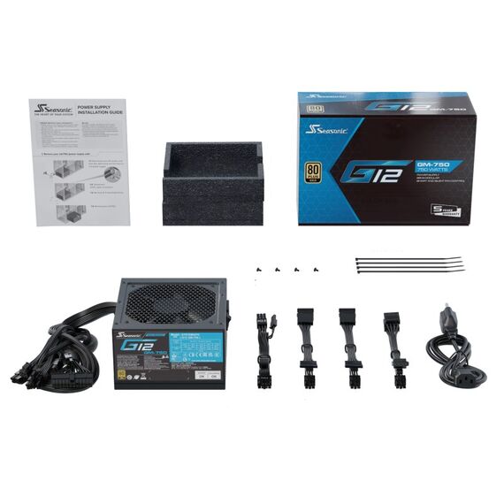 Seasonic G12-GM-750 Netzteil 750 W 20+4 pin ATX ATX Schwarz, 4 image