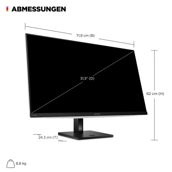 HP OMEN Transcend 31,5 Zoll UHD 240 Hz OLED Gaming-Monitor – Transcend 32, 5 image