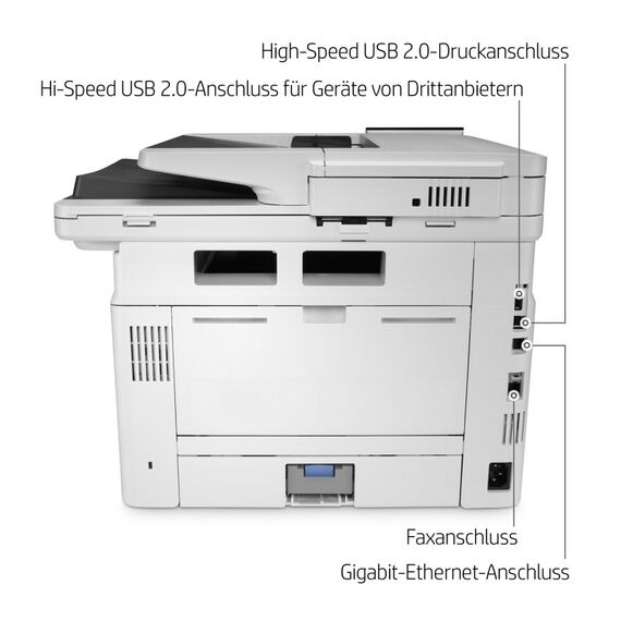 HP LaserJet Enterprise M430f Multifunction Schwarzweiß Drucker, Nur Ethernet; Kopierer, Scanner, 6 image