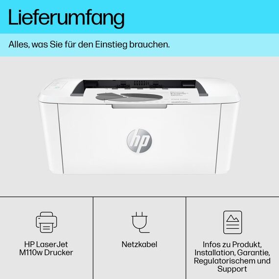 HP LaserJet M110w Wireless Schwarzweiß Drucker, 4 image