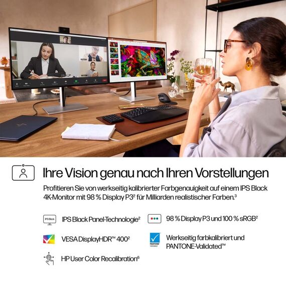 HP Serie 7 Pro 27 Zoll 4K-Konferenzmonitor – 727pm, 6 image