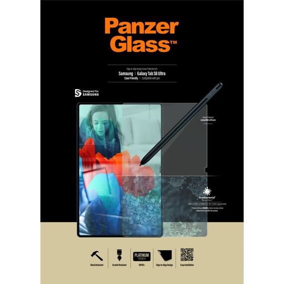 PanzerGlass ® Displayschutz Samsung Galaxy Tab S8 Ultra | S9 Ultra | Ultra-Wide Fit, 7 image