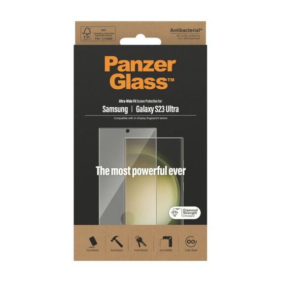 PanzerGlass ® Displayschutz Samsung Galaxy S23 Ultra | Ultra-Wide Fit, 3 image