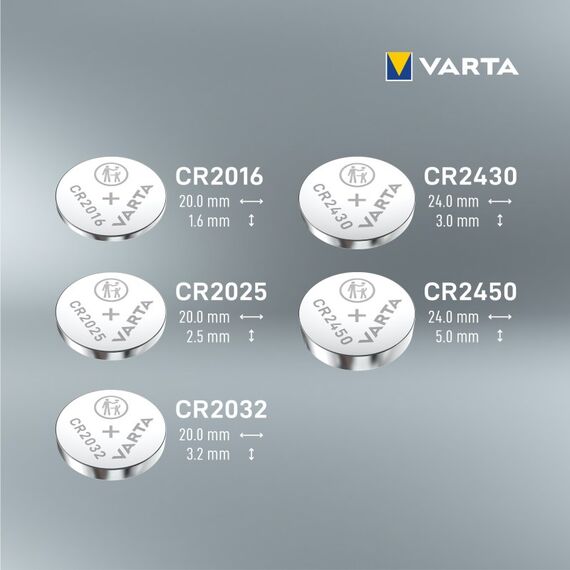 Varta LITHIUM Coin CR2025 (Knopfzellenbatterie, 3V) 5er-Pack, 4 image