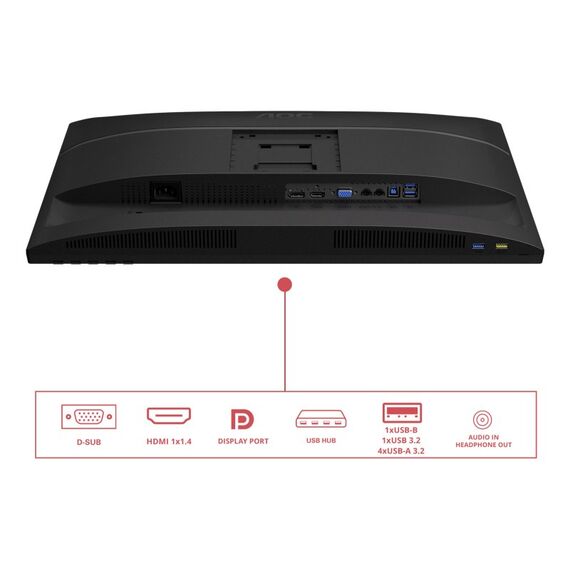 AOC E4 X24E4U Computerbildschirm 61 cm (24") 1920 x 1200 Pixel Full HD LED Schwarz, 4 image