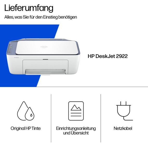 HP DeskJet 2922 Wireless All-in-One Farbe Drucker, 7 image