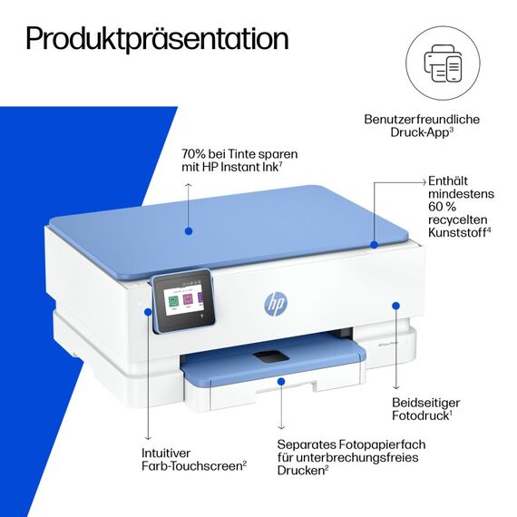 HP Envy 7231 Wireless All-in-One Farbe Drucker, Instant Ink, 2 image