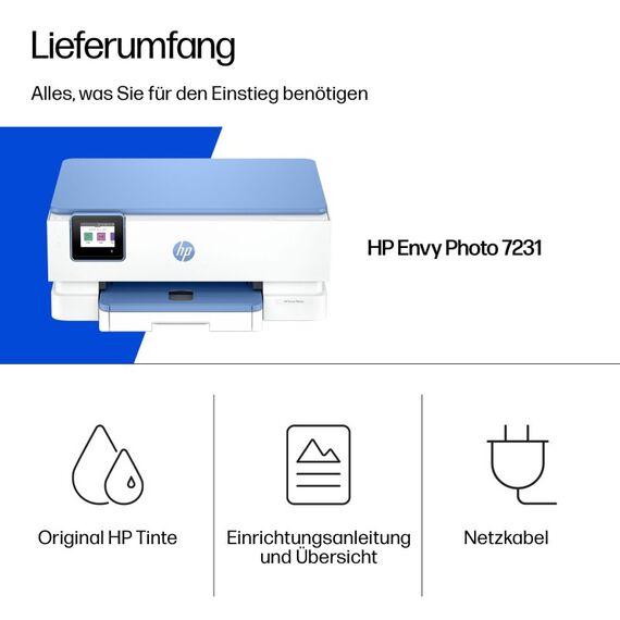 HP Envy 7231 Wireless All-in-One Farbe Drucker, Instant Ink, 3 image