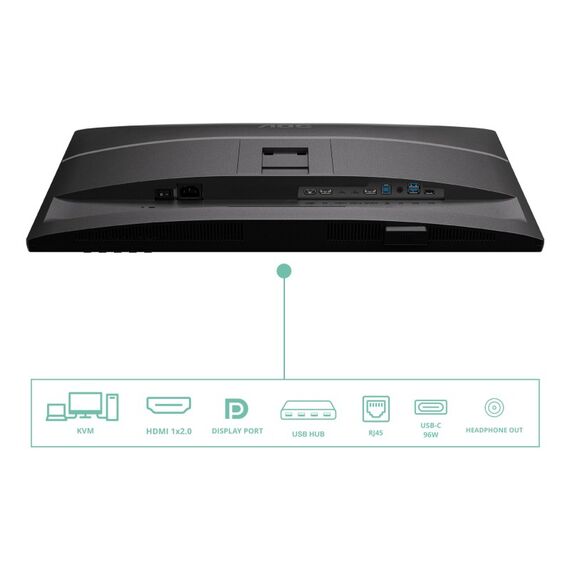 AOC Q27P4CV Computerbildschirm 68,6 cm (27") 2560 x 1440 Pixel Quad HD LED Schwarz, 4 image