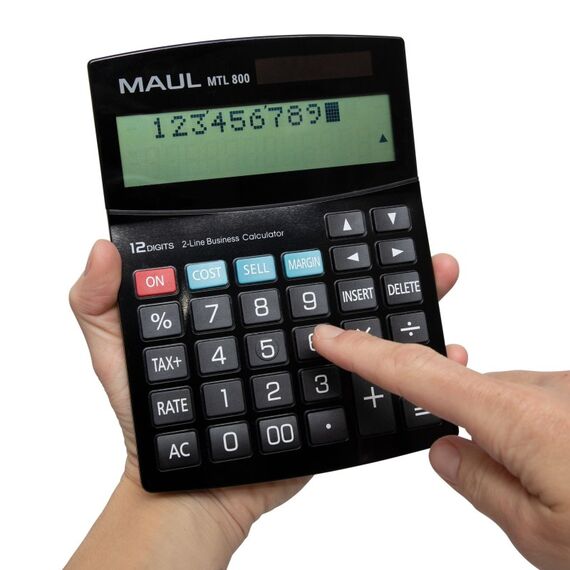 MAUL MTL 800 Taschenrechner Desktop Display-Rechner Schwarz, 5 image