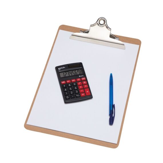 MAUL M 8 Taschenrechner Tasche Display-Rechner Schwarz, Rot, Farbe: Schwarz, Rot, 6 image