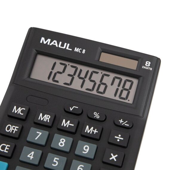 MAUL MC 8 Taschenrechner Tasche Display-Rechner Schwarz, 3 image