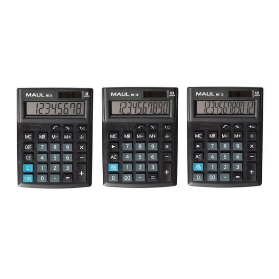 MAUL MC 8 Taschenrechner Tasche Display-Rechner Schwarz, 4 image
