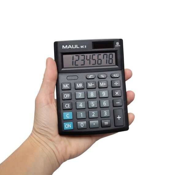 MAUL MC 8 Taschenrechner Tasche Display-Rechner Schwarz, 5 image
