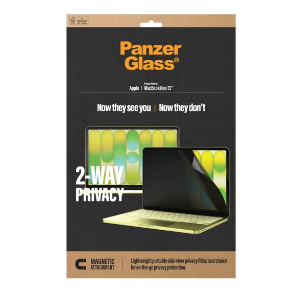 PanzerGlass ® Magnetic 2-Way Privacy Film Displayschutz Apple MacBook Neo 13'' M2 | M3 | M4 | M5, 3 image