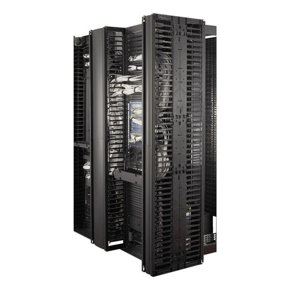APC Valueline, vertikaler Kabelmanager für Racks mit 2 und 4 Pfosten, 2,13 m H x 15,25 cm B, beidseitig mit Türen, 2 image