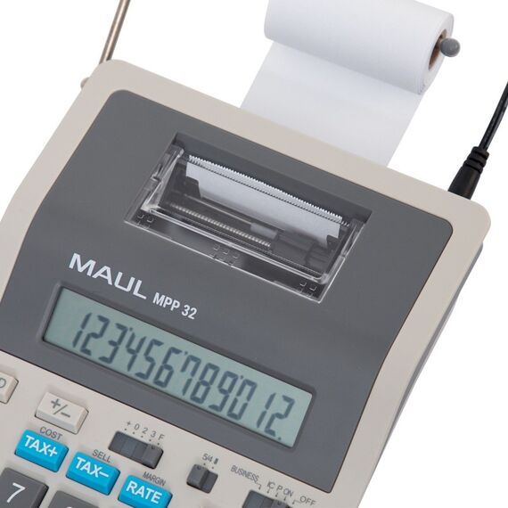 MAUL MPP 32 Taschenrechner Desktop Druckrechner Grau, Weiß, 4 image
