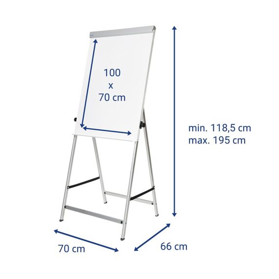 MAUL Flipchart Functional Magnettafel Stahl 700 x 1000 mm Silber, 13 image