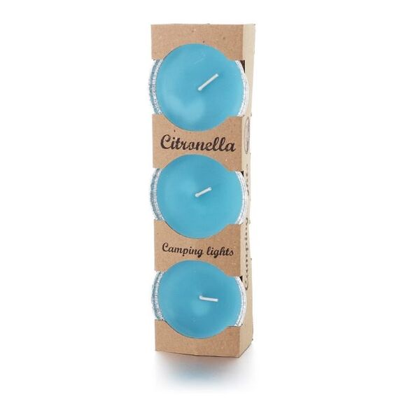 Balthasar Citronella Wachskerze Rund Blau 1 Stück(e)
