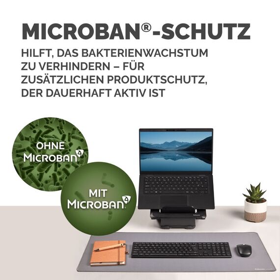 Fellowes Breyta Schreibtischunterlage Stoff, Polyester, Gummi Grau, 4 image