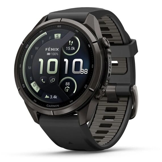 Garmin fēnix Fenix 9 Pro 3,3 cm (1.3") AMOLED 43 mm Digital 416 x 416 Pixel Touchscreen 4G Grau WLAN GPS