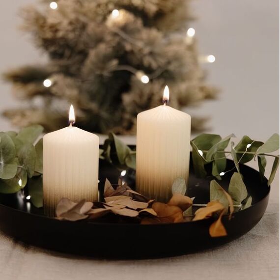 Balthasar Base Kerzenständer Metall Schwarz, 2 image