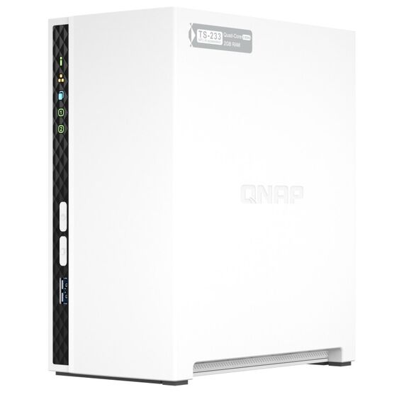 QNAP TS-233 NAS & Speicherserver Tower ARM Cortex-A55 2 GB 0 TB QNAP QTS Weiß, 4 image