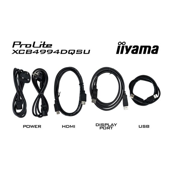 iiyama ProLite XCB4994DQSU-B1 Computerbildschirm 124,5 cm (49") 5120 x 1440 Pixel Dual QHD LCD Schwarz, 7 image
