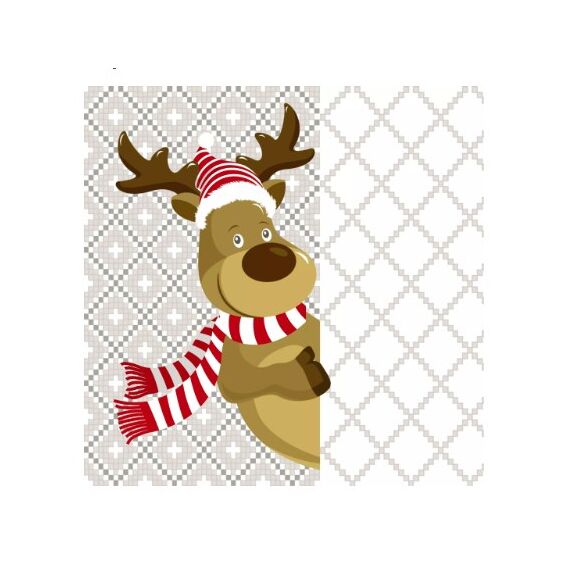 Paper + Design Servietten Reindeer Fun 33 x 33 cm 20 Stk.