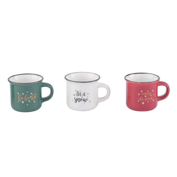 dameco 58914 Tasse Grau, Rot, Weiß Universal 3 Stück(e)