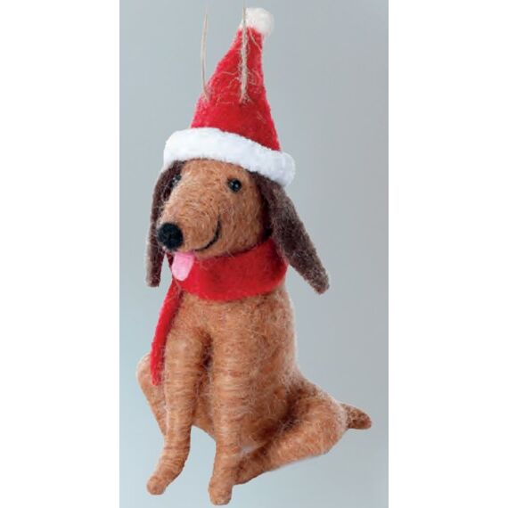 Inge‘s Christmas Decor 700001936 Christbaumschmuck Spezifisches Weihnachtsornament Textil, Filz Braun