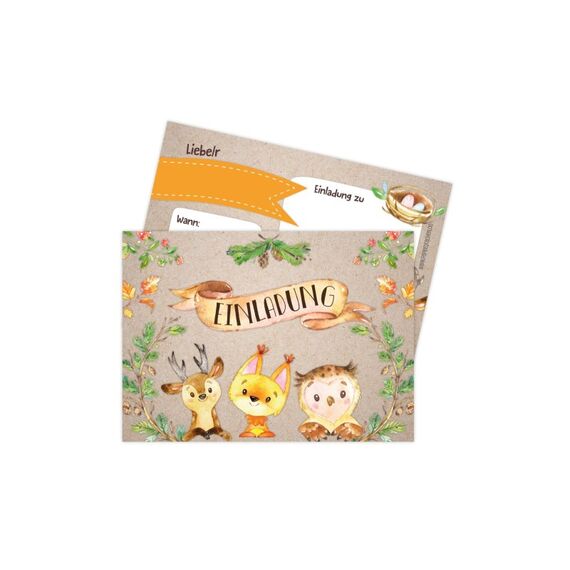 Papierdrachen Waldtiere
