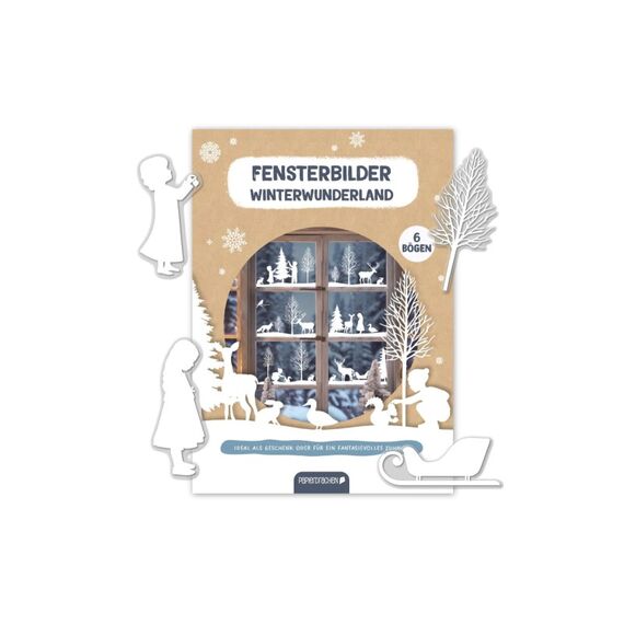 Papierdrachen Winterwonderland